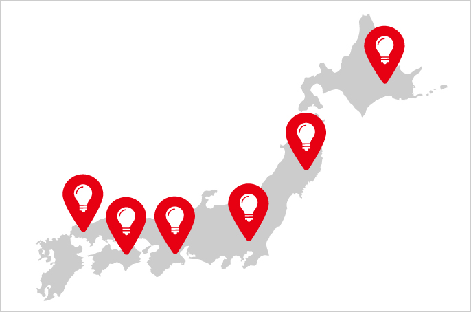 全国をカバーする安定の電気販売力